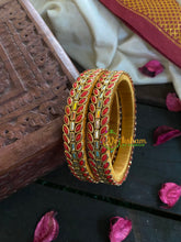 Kada Kundan Bangle -Red -G4829